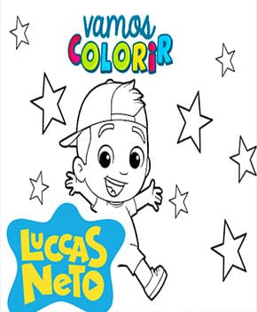 Luccas Neto para Colorir PDF Grátis